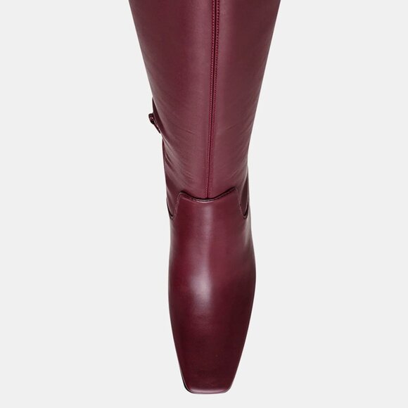 Steve Madden Womens Lamarca Burgundy Color Block-Heel Size 5M - F47 - Picture 2 of 6